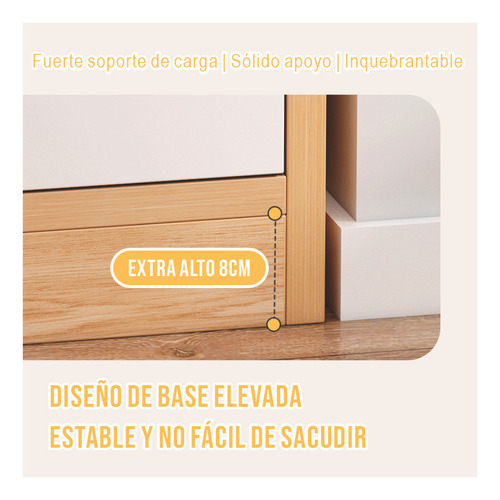 Mesa De Noche Blanca Con Cajones: Estilo Moderno Para Tu Rec