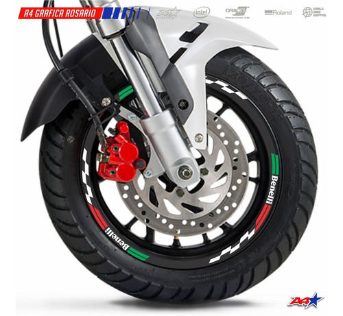 Calcos Para Llantas Benelli Tnt 135 Italia Design 01