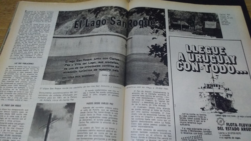 Revista  Autoclub Aca N° 67 Lago San Roque Cordoba  1972