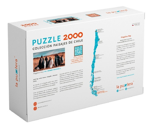 Imagen 3 de 4 de Puzzle 2.000 Piezas Animales: Pingüino Fauna Chilena