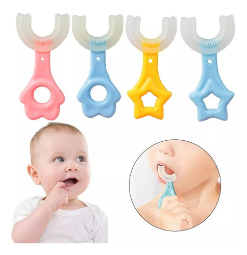 Cepillo Dientes En U Para Bebés Niños Dedal Infantil
