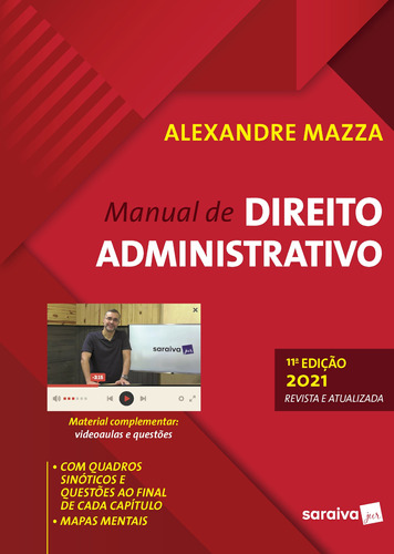 Manual De Direito Administrativo - 11ª Edição 2021, de Mazza, Alexandre. Editora Saraiva Educação S. A., capa mole em português, 2021
