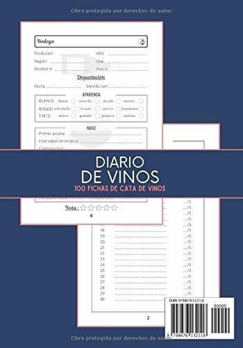 Libro Del Enologo Diario De Vinos - Cuaderno Para.., de Diaz, Omar. Editorial Independently Published en español