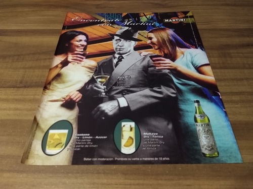 (pg576) Humphrey Bogart * Publicidad Martini