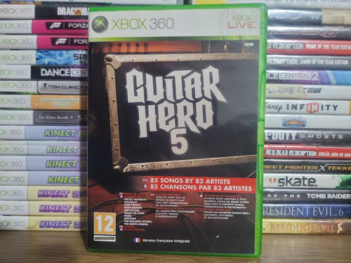 Jogo Guitar Hero 5 Xbox 360 Original Mídia Física Ótimo