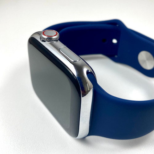 Smart Watch Hombre Mujer Hand 57 P/samsung Xiaomi Iphone Plateado Lisa Azul Oscuro