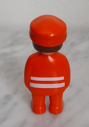 Playmobil 1 2 3 Figura De Barrendero 7 Cm (Usado)