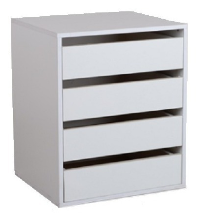 Imagen 4 de 5 de Cajonera Interior Placard 4 Cajones Dlf Correderas Metalicas