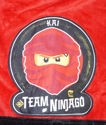 Lego Ninjago Little/big Boys Costume Plush Robe, Kai Red New, 4/5, 4-5