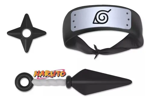 Naruto Kit Ninja Vincha+ Kunai+ Estrella Tapimovil Replay
