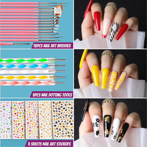 Kit De Uñas Postizas Acrílicas Suministros Para Uñas Postiza