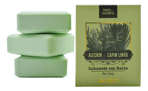 Sabonete Em Barra Alecrim E Capim Limão 100 G (cx/ 3 Und)