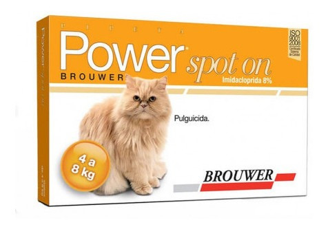 Power Spot On Gatos 4 A 8kg Pipeta Antipulgas