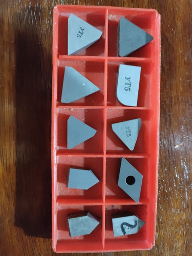 Imagen 7 de 9 de Plaquita Varias Tungsteno Mecanizar Tronzar Roscar Desbastar