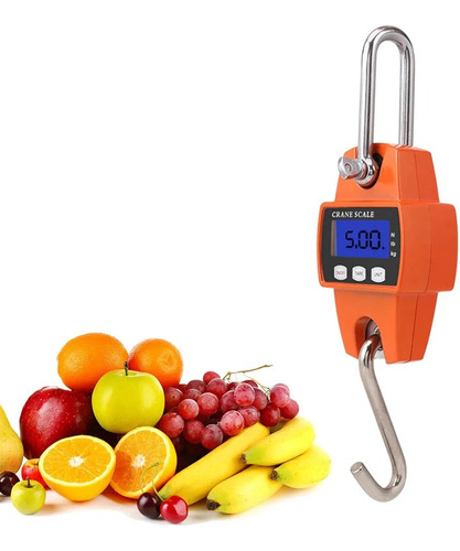 Balanzas Bascula Colgantes 300kg Dijital Pesar Media Red Naranja O Según Disponibilidad De Stock