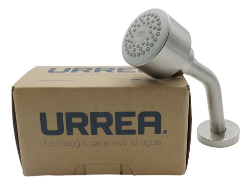 Regadera Urrea Catania Con Brazo Y Chapeton Cromo 2295b Acabado Cromado Color Gris