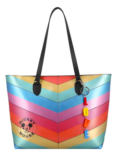 Bolsa Tote Mujer Mickey W Capsule Negro Multi Hbacolin10cw Color Negro/Multicolor