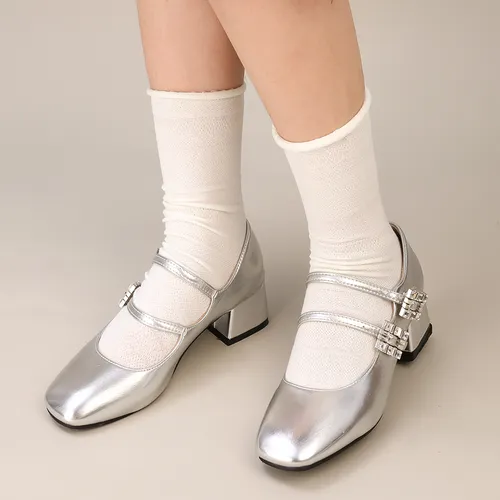 Calcetines De Malla Ahuecados, 2 Pares, Retro, Con Encaje Fl