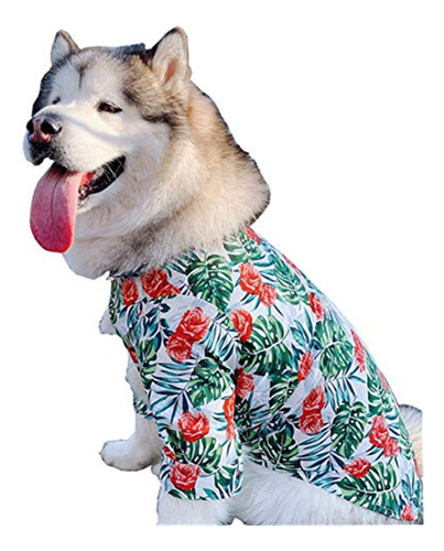 Camisa Aloha Para Perro De Raza Grande, Camisa Hawaiana De .