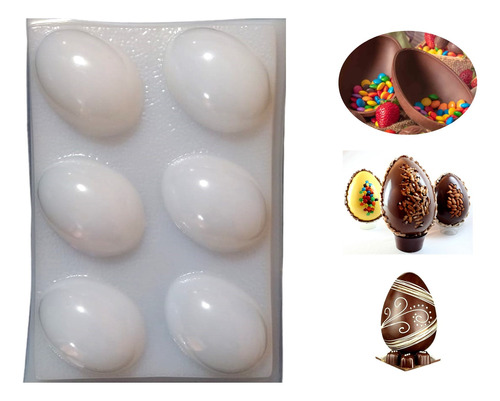 Molde Para Chocolate O Gelatina En Forma De Huevo De Pascua