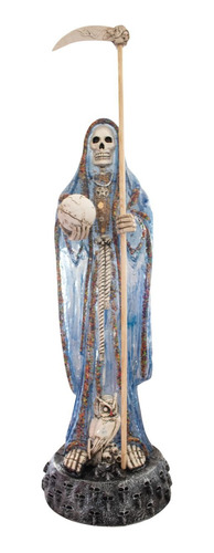 Escultura Santa Muerte Cristalina De 1 Metro C/luz Led Color