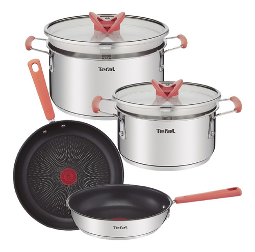 Bateria 6 Pzs Tefal Optispace Sarten Olla Tienda Pepino