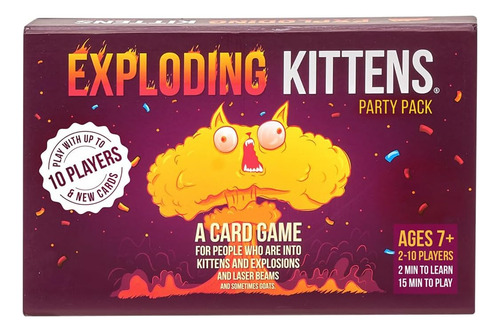 Et Juego De Cartas Exploding Kittens Asmodee Party Pack