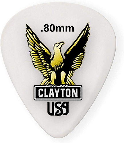 Clayton Puas 0,80mm Acetal/polymer Standard Por 72 Unidades Color Blanco Tamaño Mediano