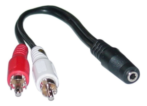 Qualconnect 3.5 mm Stereo To Dual Rca Cable Adaptador De Au