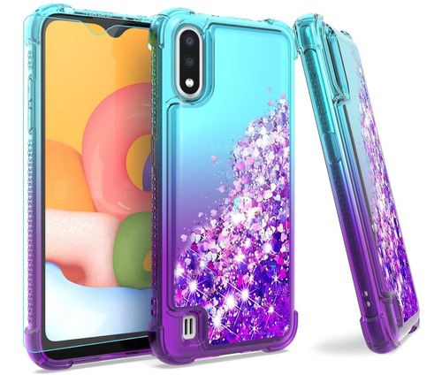 Funda Galaxy A01, Con Protector De Pantalla Hd Para Niñas Mu