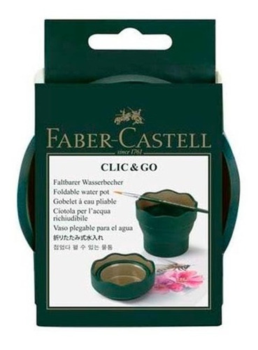 Vaso Plegable Para Agua Faber-castell Click & Go