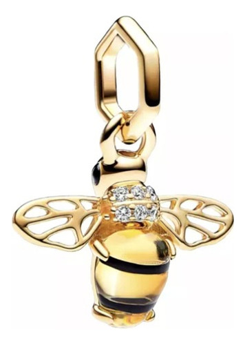 Charm Colgante Pandora Abeja Reluciente Kit De Regalo Dorado