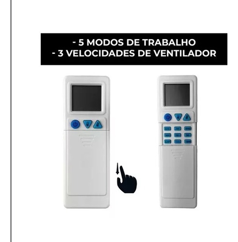 Kit Controle Remoto Com Placa Universal Ar Split 220 Volts