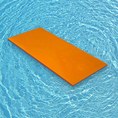 . Colchoneta Flotante De Agua Para Piscina, Balsa Naranja