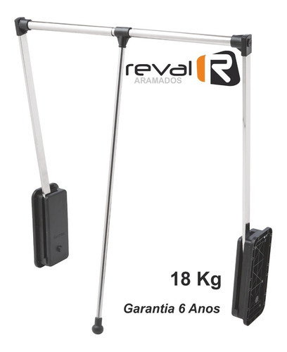 Cabideiro Extensível Basculante Articulado,18kg, 83 A 115 Cm