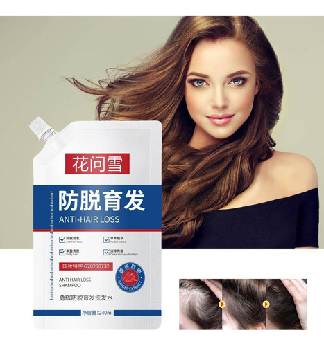 Xinnuo 240ml Shampoo Para Perda De Cabelo E Crescimento