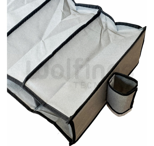 Imagen 6 de 8 de Organizador Placard Colgante 5 Compartimientos 15x30x70 Tela
