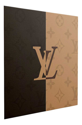 Lienzo Dualidad Vuitton, Clásico En Dos Tonos 150x150