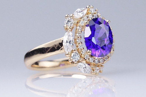 Imagen 5 de 10 de Anillos Sortija Compromiso Mujer Oro 18k Regalo Mama Mujeres