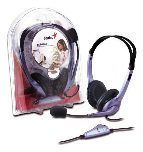 Headset Genius Hs-04s Com Controle De Volume