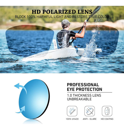 Gafas Sol Deportivas Polarizadas P Hombre Mujer Gafas Pesca