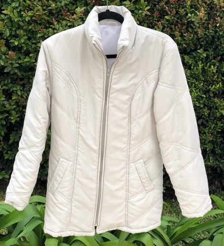 Campera Inflada Blanca