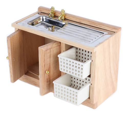 Fregadero De Cocina Realista En Miniatura 1:12 Mini