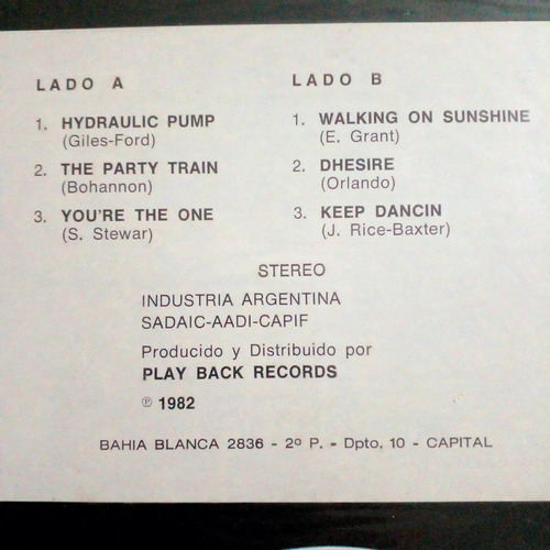 Vinilo Lp - Magic Disc (1982) Play Back Records Impecable Estándar