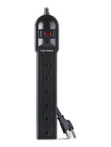 Cyberpower Csb6012 Surge Protector 6-outlets 12-ft Cord 1200