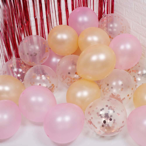 Decoraciones De 20 Cumpleaños Para Mujer, Rosa, Botel...