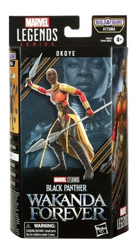 Figura De Acción Okoye Marvel Hasbro Legends Series 4+