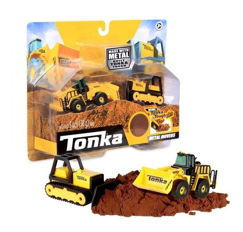 Cargador Y Bulldozer Tonka Metal Movers Juguete Construcción