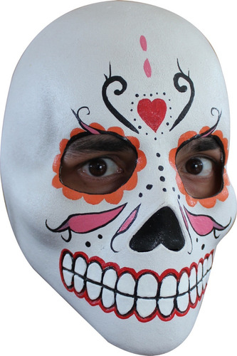 Máscara De Catrina Calavera Día De Muertos Disfraz Halloween