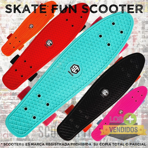Imagen 4 de 5 de Skate Longboard Patineta Scooter Fun Original Estilo Penny